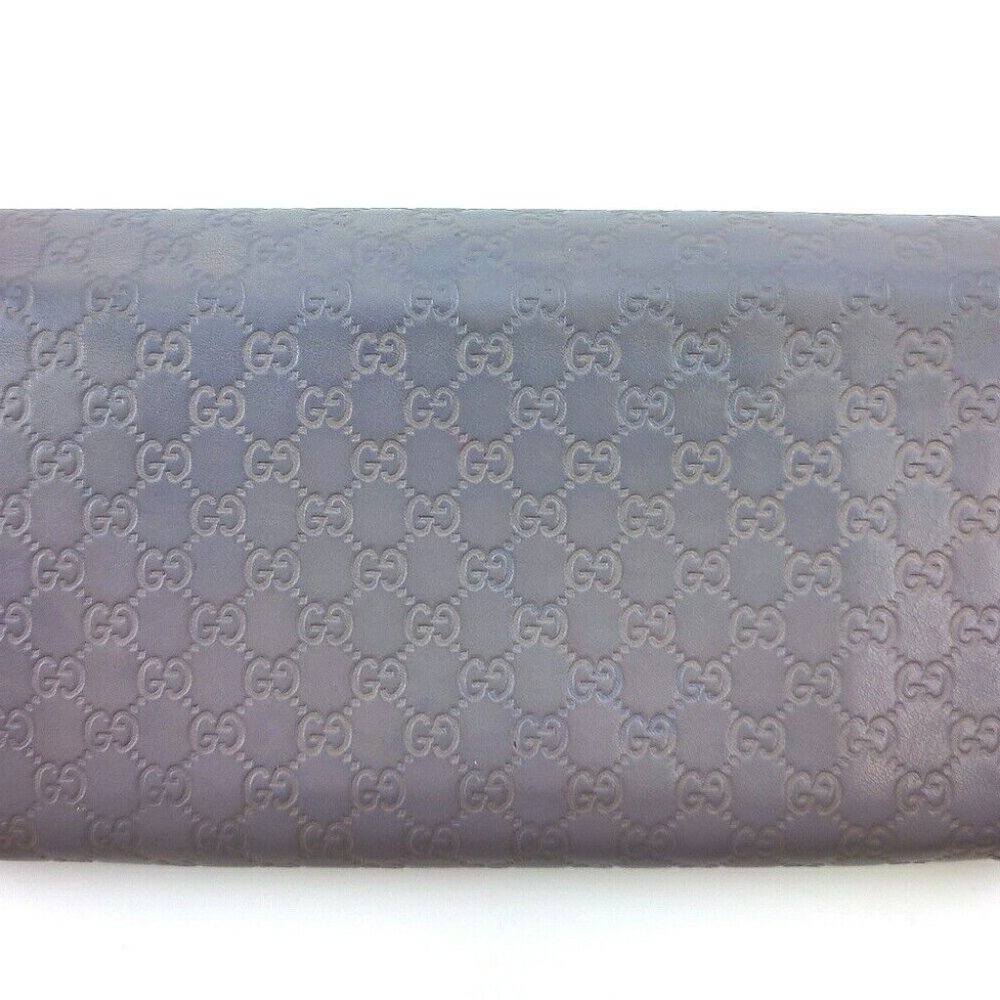 GUCCI Long Wallet Microgucci Shima Leather Authentic - Picture 2 of 11